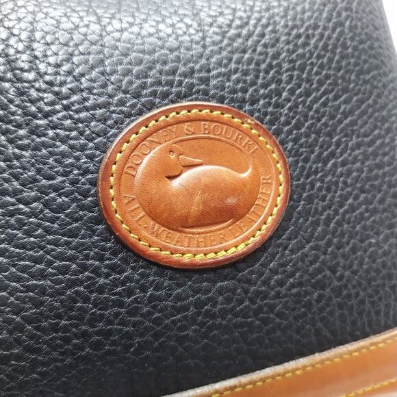 Dooney & Bourke Black Pebbled Leather Zipper Hobo Shoulder Bag -VTG Made in USA - Picture 4 of 15